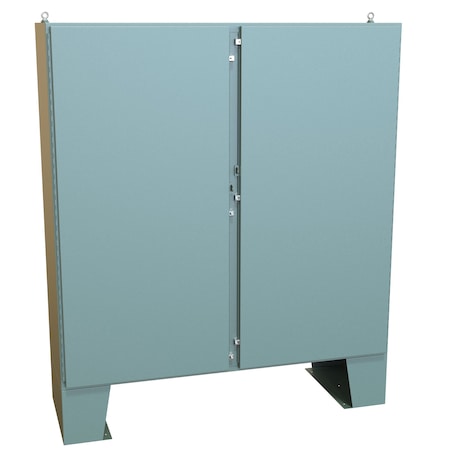 Hammond Clamps Electrical Enclosures, 72.13 in H, 24.69 in D, 72.06 in W, NEMA 4, Steel 1422N4F24F